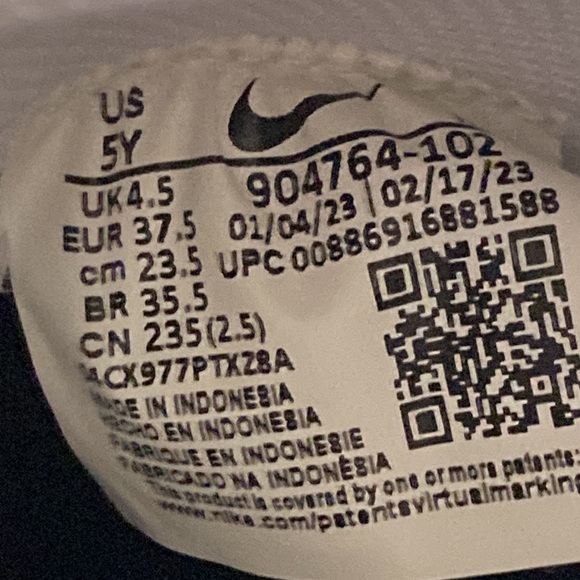 NIKE White Cortez Sneakers Big Kid 5 - Picture 9 of 11